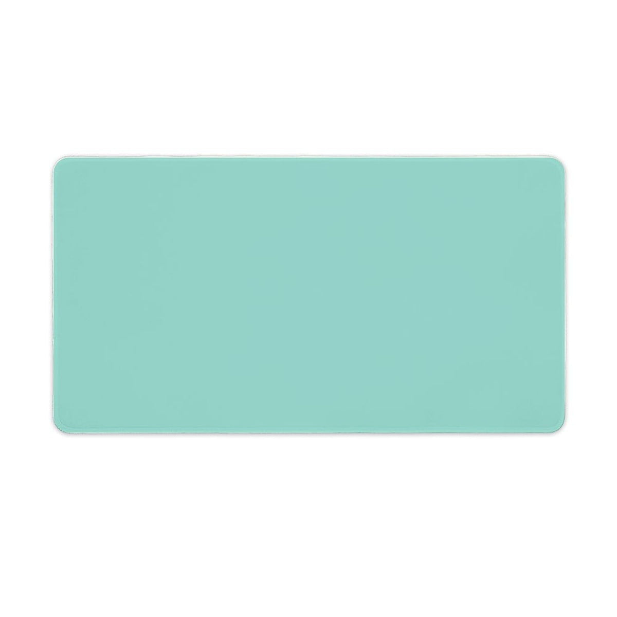 Desk Mat Large Mouse Pads, Minimalist Light Blue Solid Plain Modern Chic Desk Pad with Stitched Edges Writing Mat for Computer Laptop, Office Desktop & Gamer Keyboard 16 x 30inch