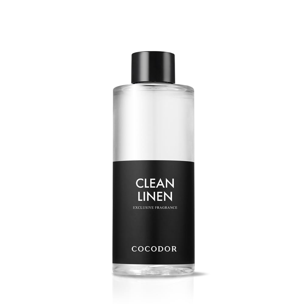 COCODOR Reed Diffuser Oil Refill/Clean Linen/6.7oz(200ml)/1 Pack/Home Fragrance, Scented Oils, Oils for Reed Diffuser, Bathroom Home Decor