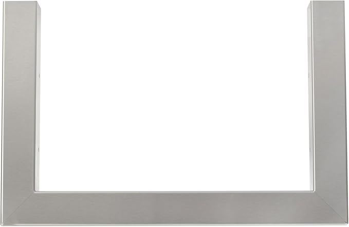 Bull Outdoor Products Premium Components for Outdoor Kitchen BBQ Island Stainless Steel Finishing Frame - Double Side Burner/Searing Station with Reveal