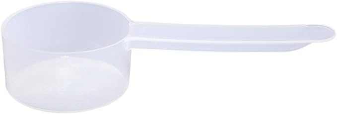 Plastic Measuring Scoop, 4 teaspoon (20 cc | 20 mL) Long Handle Spoons for Powders, Granules, Coffee, Pet Food, Baking Supplies, Protein and Other Dry Goods, BPA Free (Set of 1)
