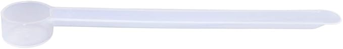 Plastic Measuring Scoop, (1.25 cc | 1/4 teaspoon | 1.25 mL) Long Handle Spoons for Powders, Granules, Coffee, Pet Food, Baking Supplies, Protein and Other Dry Goods, BPA Free (Set of 100)