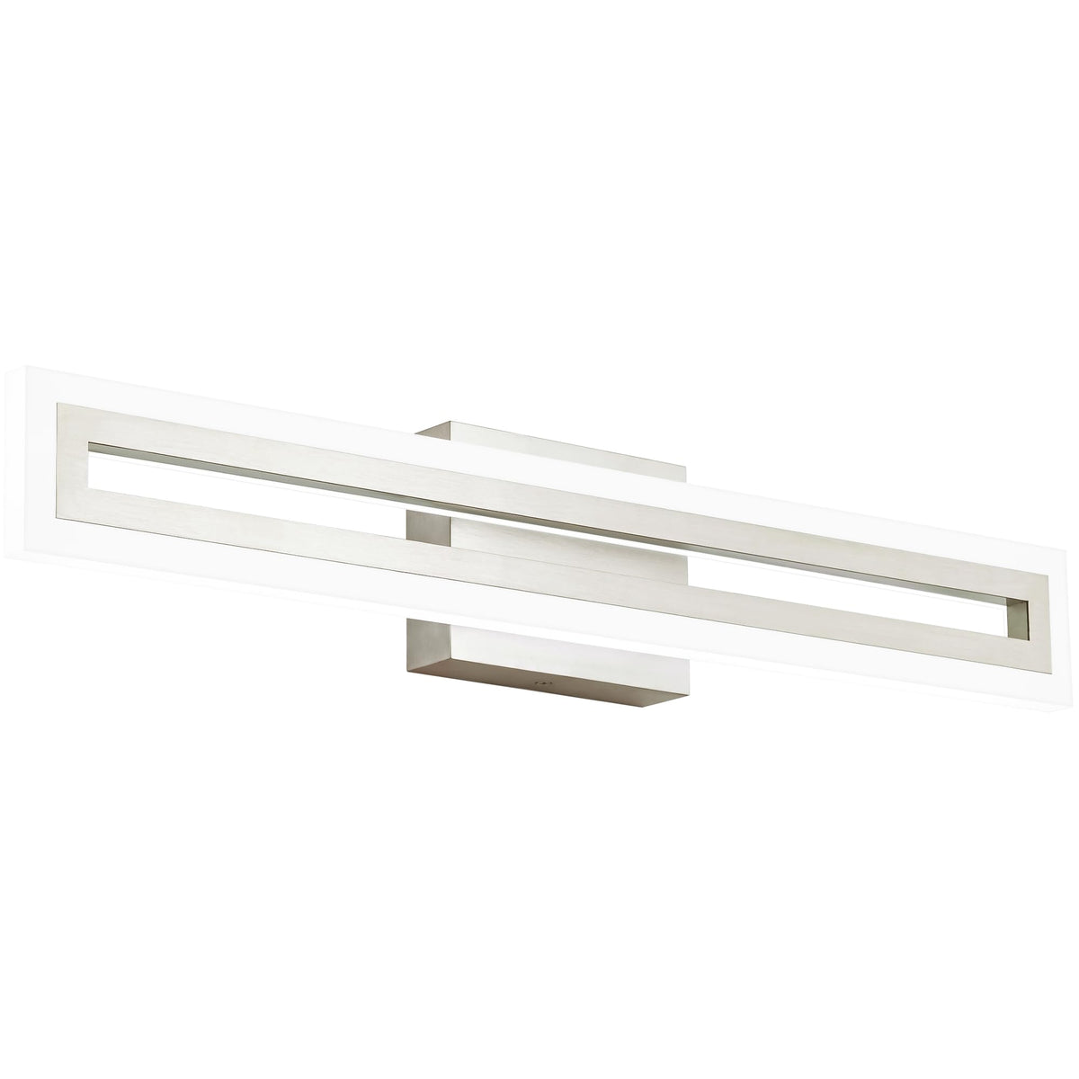 SOLFART 24 Inch LED Bathroom Light Fixtures Brushed Nickel Vanity Lights Bathroom Lighting Fixtures Over Mirror 6000K
