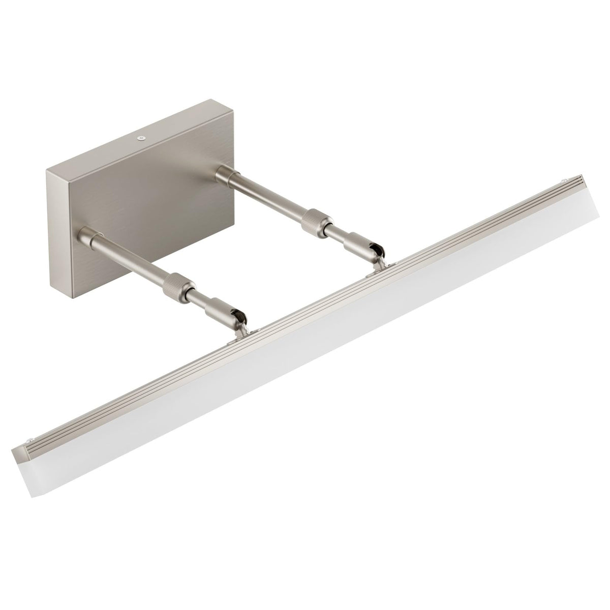 Aipsun 24 inch Modern Brushed Nickel Vanity Light Adjustable Bathroom Light Fixtures Over Mirror Rotatable Vanity Lighting 5500K