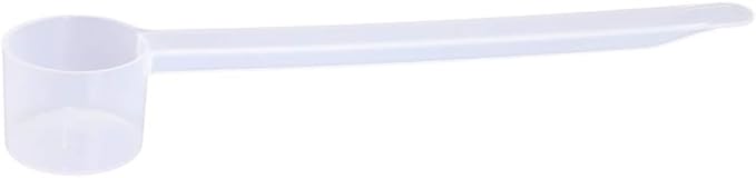 Plastic Measuring Scoop, (9 cc | 2 teaspoon | 9 mL) Long Handle Spoons for Powders, Granules, Coffee, Pet Food, Baking Supplies, Protein and Other Dry Goods, BPA Free (Set of 100)