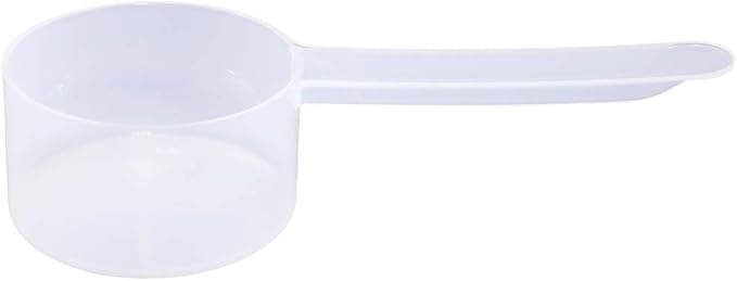 Plastic Measuring Scoop, (35 cc | 2.5 tablespoon | 1.25 fl oz. | 35 mL) Long Handle Spoons for Powders, Granules, Coffee, Pet Food, Baking Supplies, Protein and Other Dry Goods, BPA Free (Set of 500)