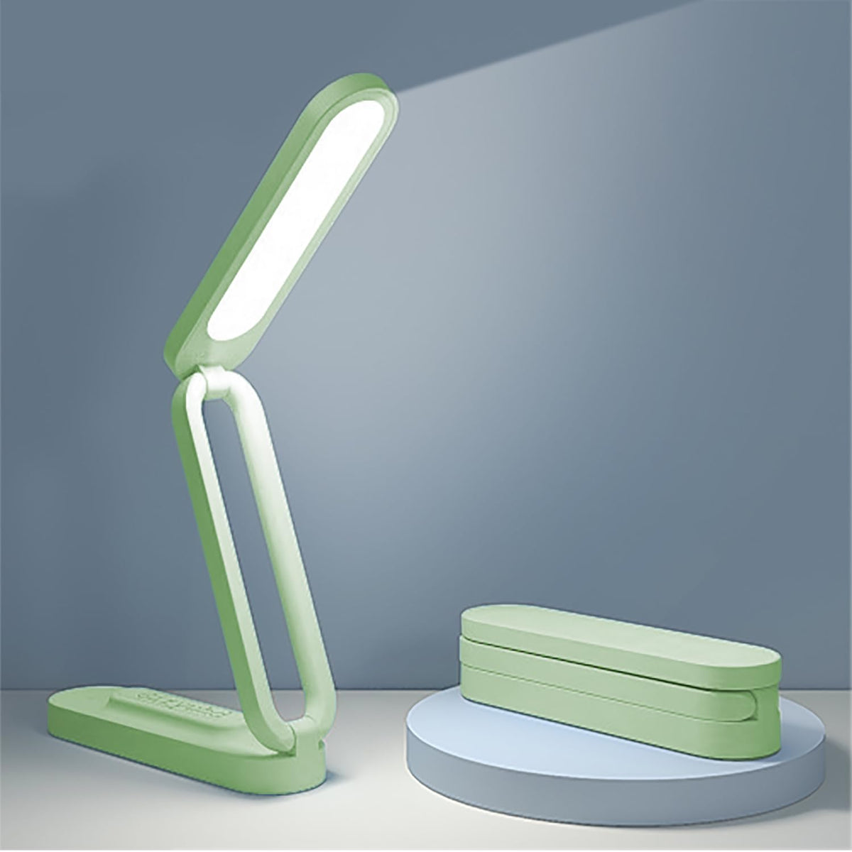 Giryuhd LED Desk Lamp for Office Home & Battery Operated Lamp Rechargeable Lamp Foldable & Portable Light, LED Desk Light Strip, 3 Brightness Dimmable Small Desk Lamp Wireless Reading Lamp