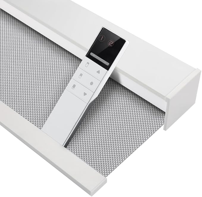 Zshine Motorized Blackout Window Blinds Customize Width (23-95 Inches) Remote Control Wireless and Rechargeable Roller Shades Blinds for Windows, Home, Office, Hotel, Club, Restaurant(82006E)