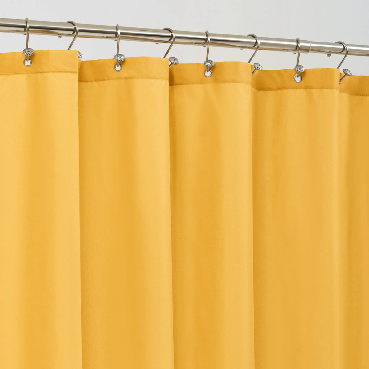 ALYVIA SPRING Waterproof Fabric Shower Curtain or Liner Yellow, 72x72