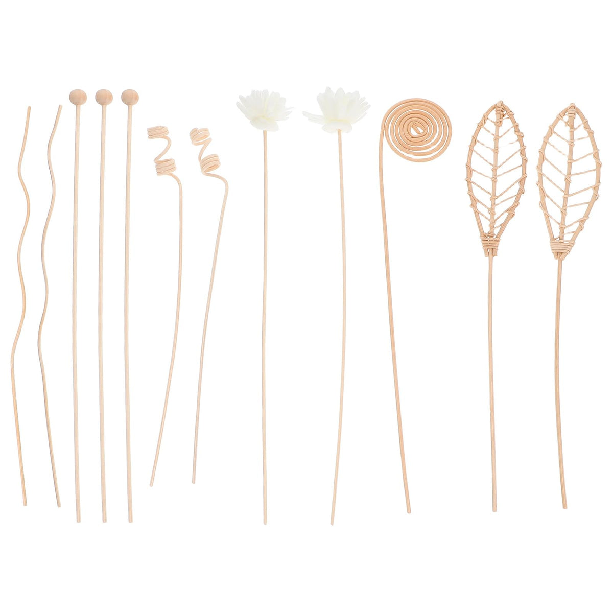LOORGVEL 1 Set Rattan Reed Diffuser Sticks - Natural Reed Sticks for Essential Oil Diffusers - Aromatherapy Replacement Refill for Bedroom Bathroom Home Fragrance