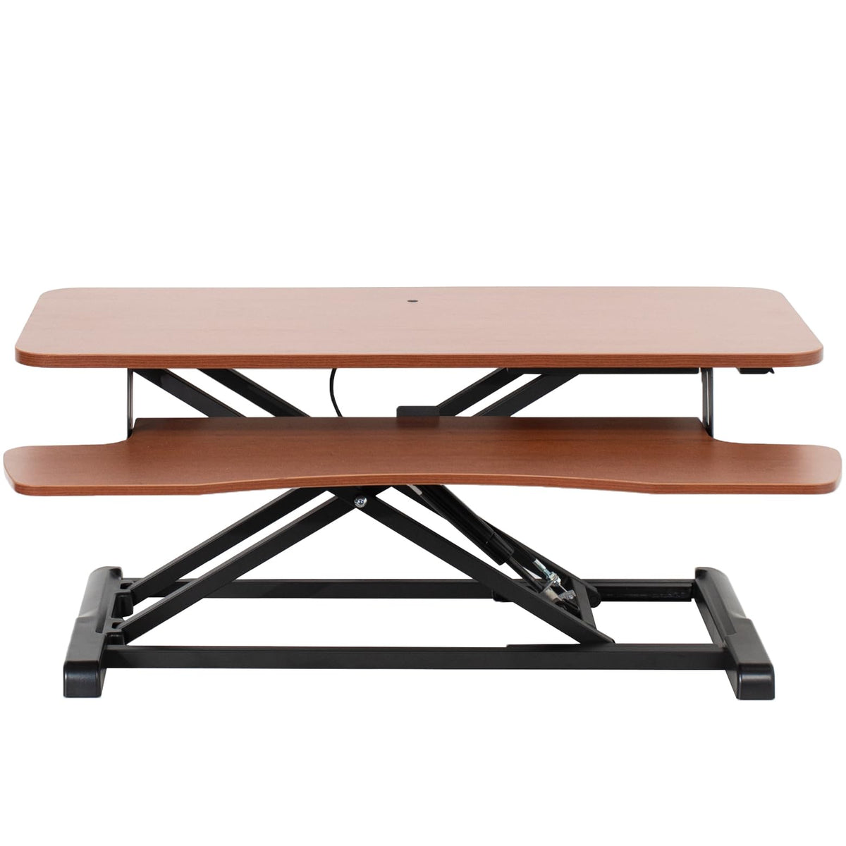 VIVO Dark Walnut 36 in Standing Desk Converter, DESK-V036KA