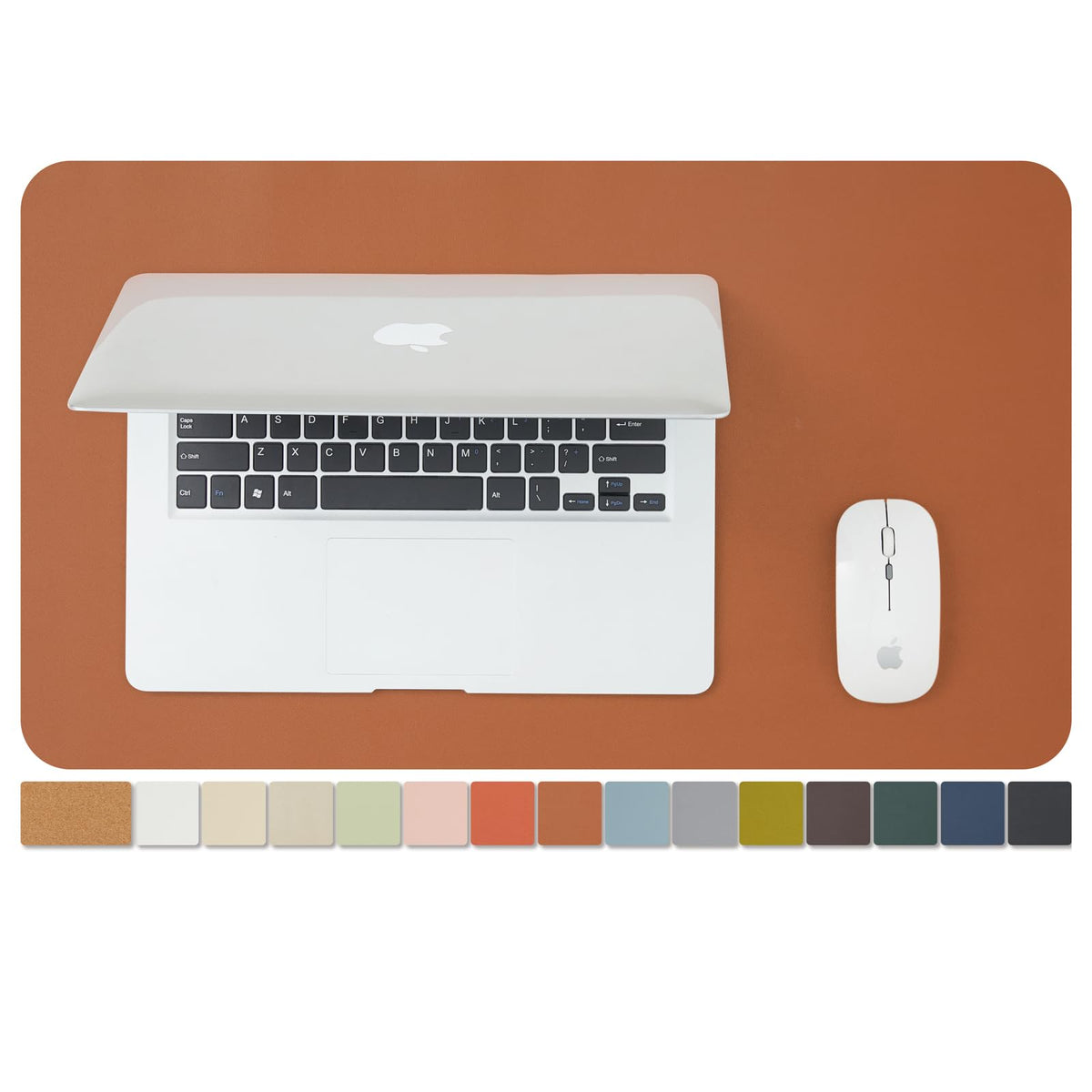 Cork Desk Mat - Small Dual-Sided Desk Pad for Office and Home - Desk Organization and Accessories - Ideal for Large Mouse Pad and Small Desk Mats on Top of Desks(Brown,23.6"x 13.8")