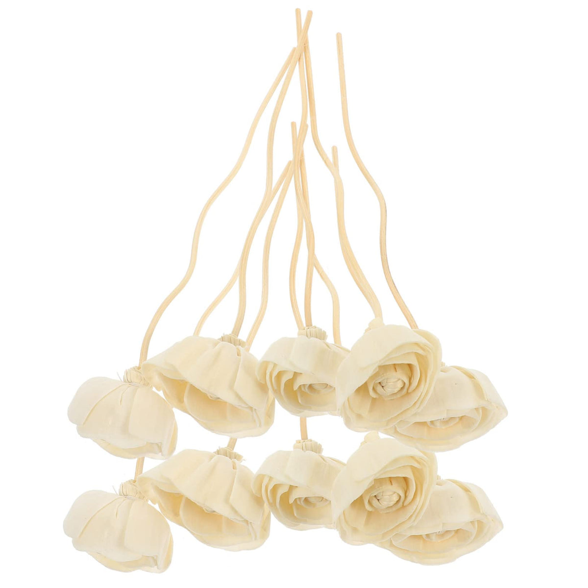 Cabilock 10pcs Flower Reed Diffuser Sticks Wood Aroma Refill for Home Decor