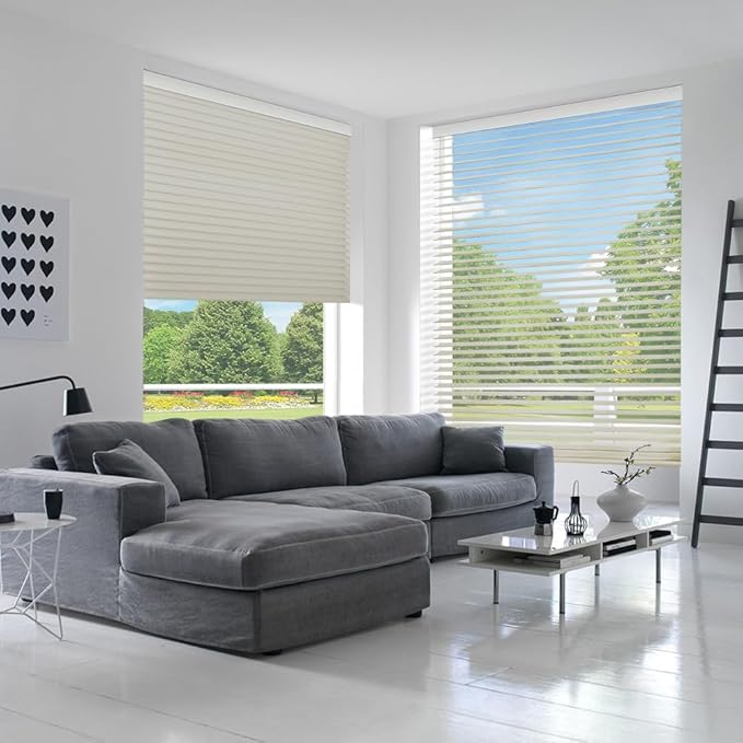 Zshine Automatic Shangri La Light Filtering Serenity Sheer Roller Shades Free Dimming Rechargeable Motorized Compatible with Homekit Siri Alexa (84029F Light Khaki)