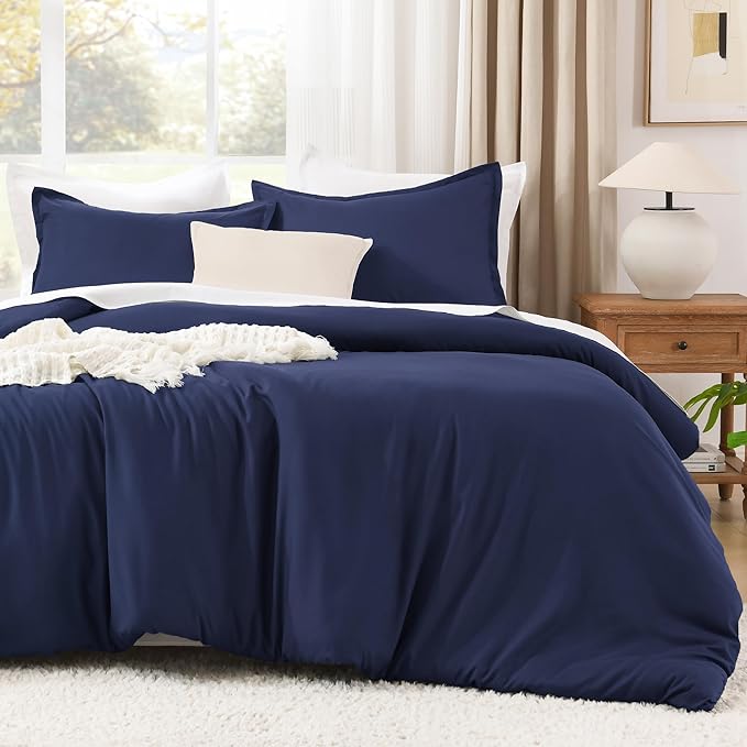 Litanika Twin XL Comforter Set Indigo Blue - 2 Pieces Extra Long Bed Set for College Dorm, All Season Bedding Set for Girls and Boys