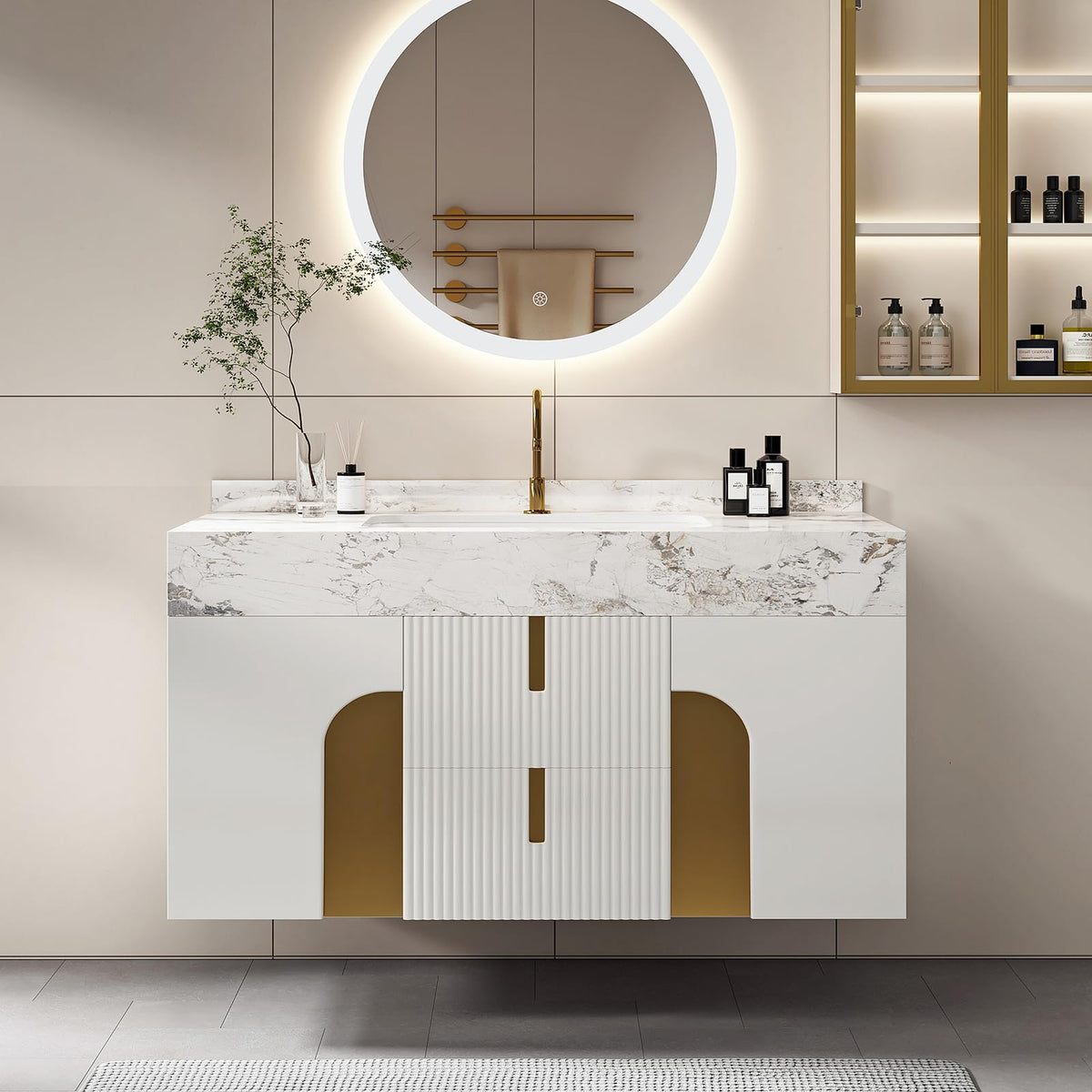 Weibath Modern 36 inch Floating Bathroom Vanity