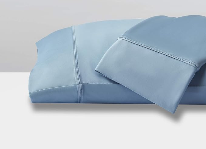 SHEEX Original Performance Cooling Pillowcases, Ultra-Soft Standard Pillowcase Set, 2 Cooling Pillow Covers, Carolina Blue