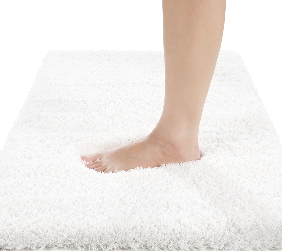 Yimobra Bathroom Runner Rug Non Slip Washable 70x24, Bath Mat, Off White