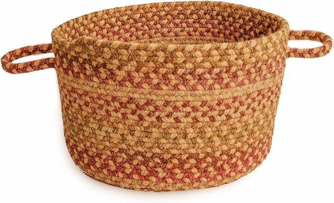 Capel American Heritage Harvest Gold 0' 12" Basket Braided Rug
