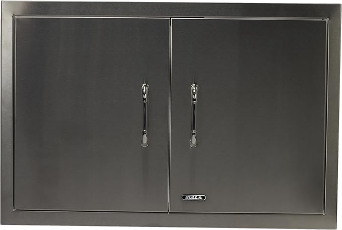 Bull Outdoor Products Premium Components for Outdoor Kitchen BBQ Island 30" Double Door with Reveal