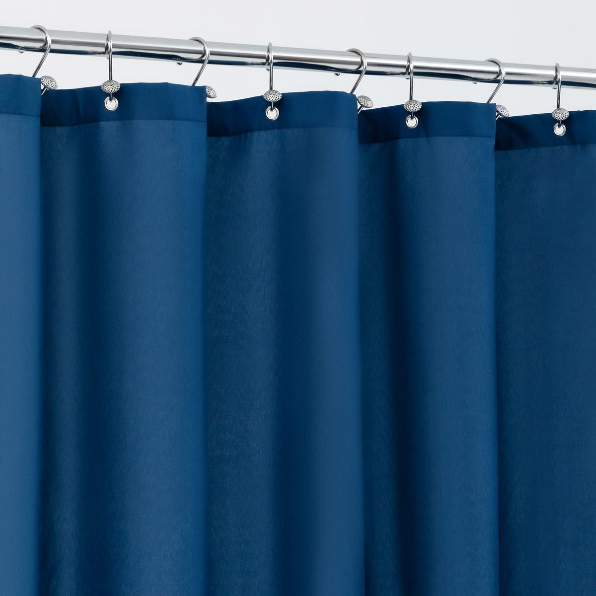ALYVIA SPRING Stall Waterproof Fabric Shower Curtain or Liner Navy, 36x72