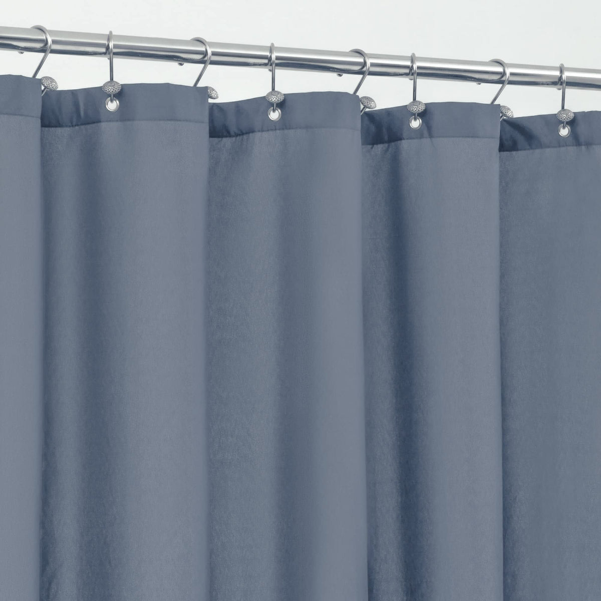 ALYVIA SPRING Waterproof Fabric Shower Curtain or Liner Stone Blue, 72x72