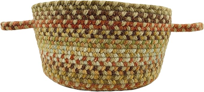 Capel American Heritage Olive Tan 0' 12" Basket Braided Rug