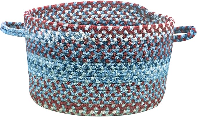 Capel American Heritage Barn Blue 0' 20" Basket Braided Rug