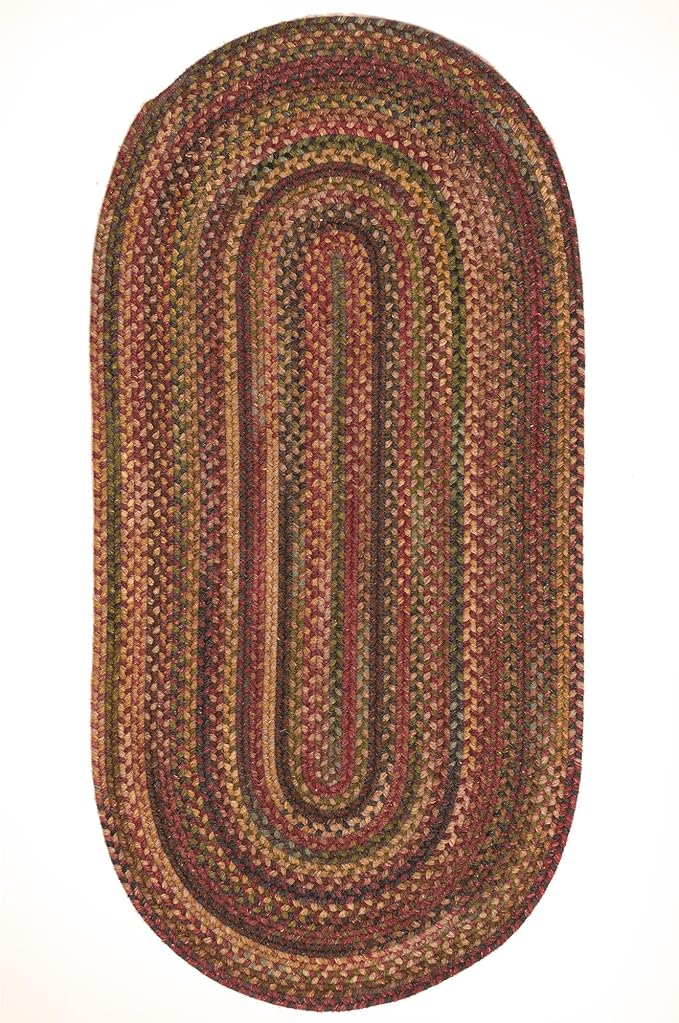 Capel American Heritage Woodstone 2'0"4'0" Oval Braided Rug
