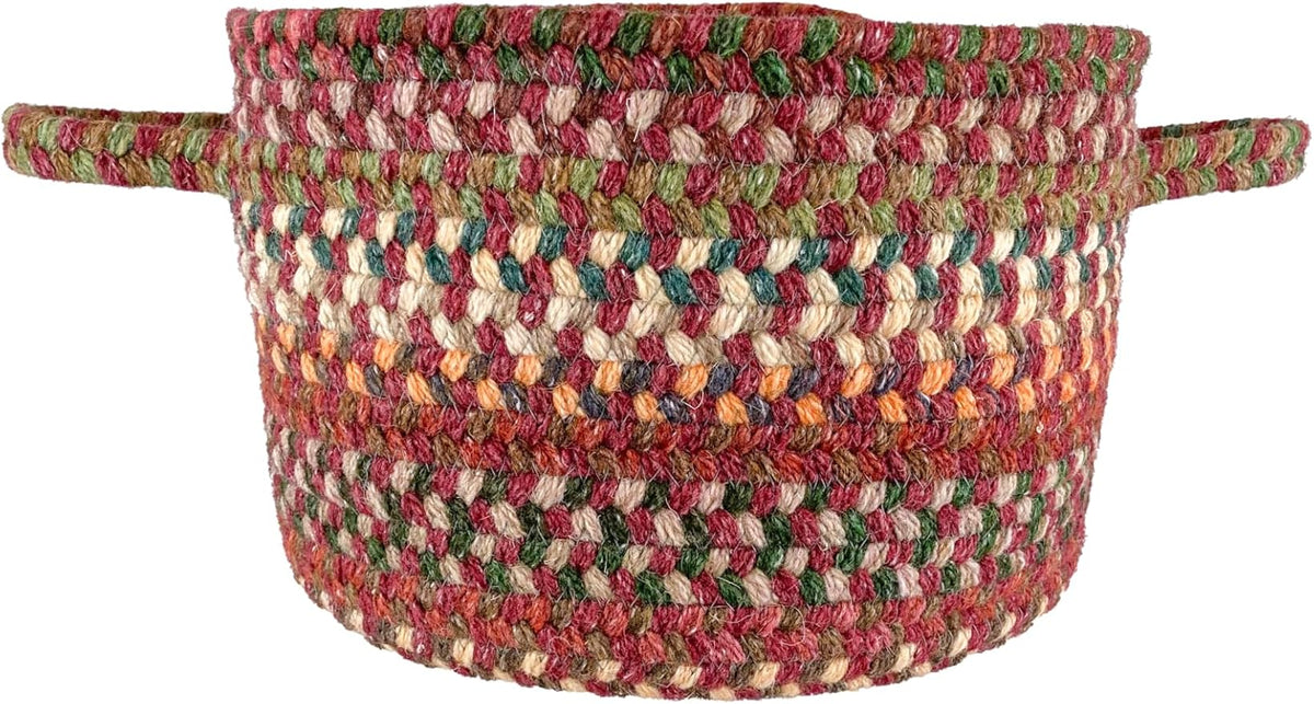 Capel American Heritage Red 0' 12" Basket Braided Rug