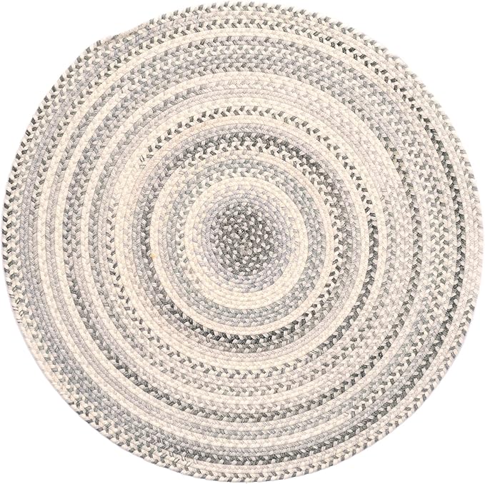 Capel American Heritage Shadow 7' 0" Round Braided Rug