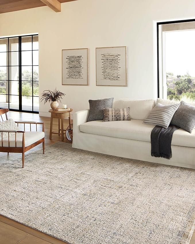 Loloi Amber Lewis Alie Collection ALE-02 Sand/Sky 11'-6'' x 15'-7'', .13'' Pile Height, Area Rug