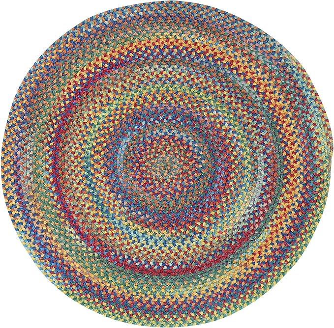 Capel American Heritage Multi 5' 0" Round Braided Rug