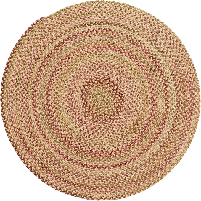 Capel American Heritage Harvest Gold 5' 0" Round Braided Rug