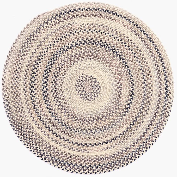 Capel American Heritage Pewter 0' 36" Round Braided Rug