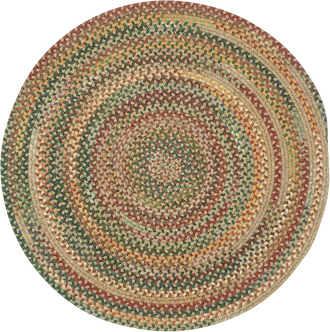 Capel American Heritage Tan Multi 0' 36" Round Braided Rug