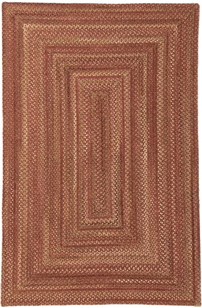 Capel American Heritage Spice 8' 0" X 11' 0" Concentric Rectangle Braided Rug