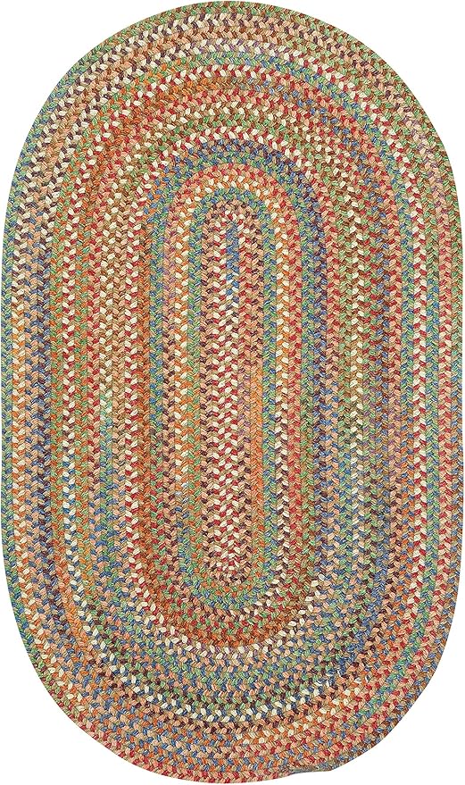 Capel American Heritage Cinnamon 9' 0" X 12' 0" Oval Braided Rug